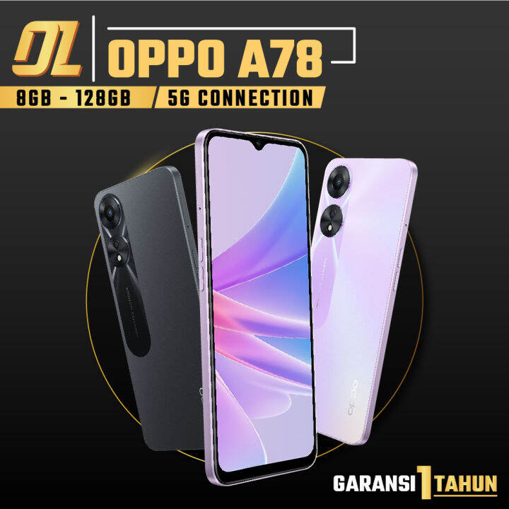 OPPO A78 5G 8/128 GB RAM 8 ROM 128 8GB 128GB Smartphone Android HP ...
