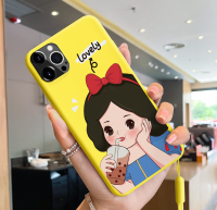 Cute princess milk tea Soft Case 12pro max(6.7) 12pro(6.1) 12(6.1) 12mini(5.4) 11Pro max 11Pro 11 XS MAX XR XS X 8Plus 8 7Plus 7 6sPlus 6Plus 6s 6 SE2 2020