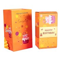 Exploding Gift Box Money Pop Up Surprise Birthday Prank Box, Money Roll Gift Box for Cash Gift, Chinese Red Envelope