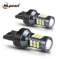 Nlpearl หลอดไฟ LED 7440 WY21W T20 2X,หลอดไฟ Led 7443 W21/5W Led T20สว่างมากไฟถอยหลังสำหรับ3030D ไฟสัญญาณรถ