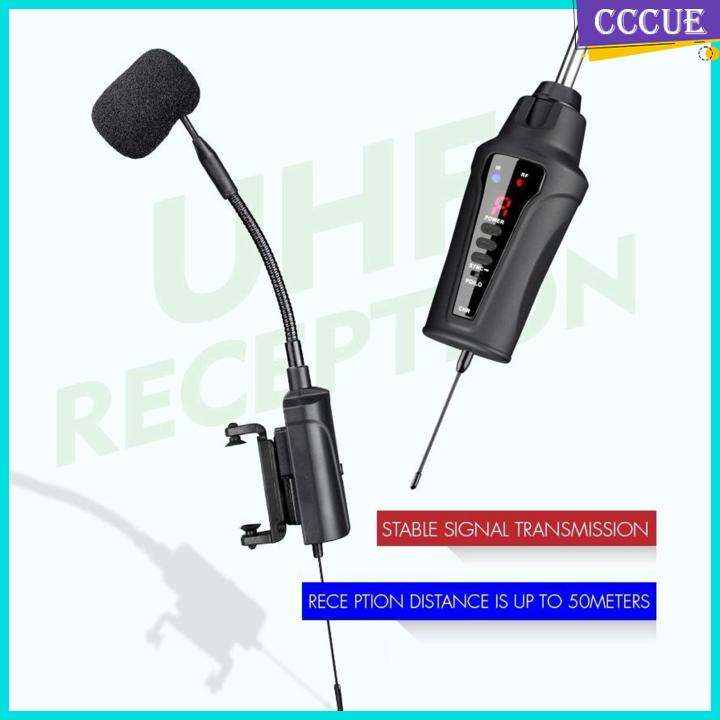 CCCUE Professional Wireless UHF Violin Microphone Condenser Mic for 44