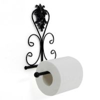 Iron Toilet Paper Roll Holder Bathroom Wall Mount Rack toilet paper holder 1PCS Vintage Black White Bronze Paper Holder #05 Toilet Roll Holders