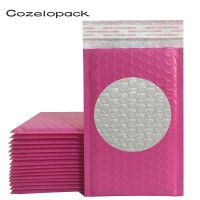 【cw】 10PCS 000 12x21cm Pink Poly Mailer Padded Envelope with seal Mailing Shipping envelopes ！