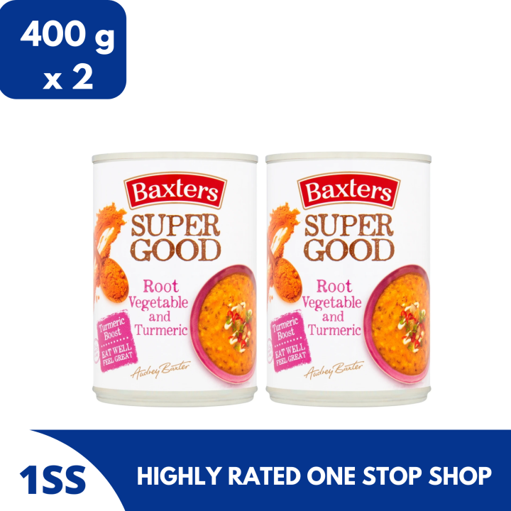 Baxters Super Good Root Vegetable And Turmeric Soup, 400g set of 2