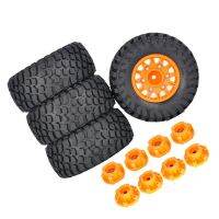 4Pcs 112Mm 1/8 1/10 Short Course Truck Tire Tyre Wheel with 12/14/17Mm Hex for Traxxas Slash Arrma SENTON VKAR RC Car