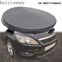 Huiyisunny ตะขอลากจูงที่ครอบพ่วงกันชนหน้ารถยนต์สีดำ M5117A989AB สำหรับ Ford Focus MK2 2008-2011ซีดาน1521645อุปกรณ์เสริมรถยนต์