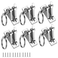 Bimini Top Deck Hinge with Quick Release pin  316 Stainless Steel 90° Deck Hinge  Installation Screws(6 Packs) Accessories