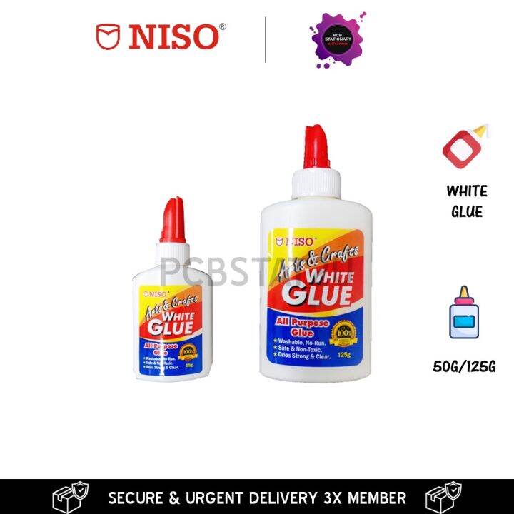 Niso White Latex Glue 50g Art & Craft All MultiPurpose Adhesive Glue
