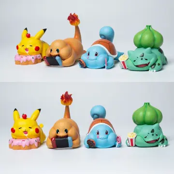 12 Style Anime Figures Toys Variable Face Model Pikachu Charmander