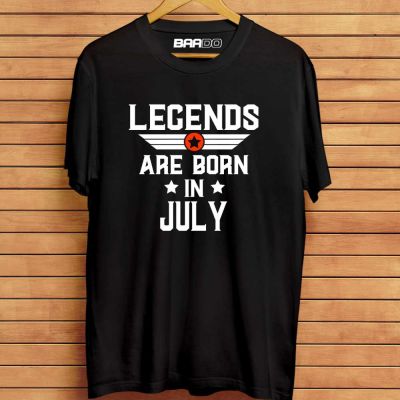 ◕☽ Legends are born in july birthday t-shirt