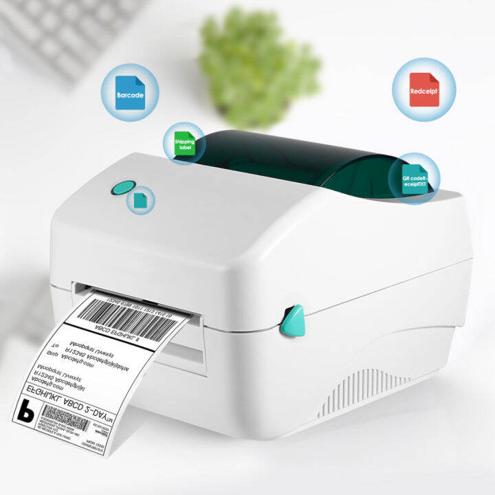 Bluetooth Thermal Barcode Label Printer Saves Ink, Bluetooth+USB Interface (For Use With