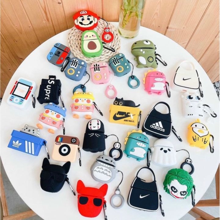 panda) Airpods Pro Case Cover Soft Silicone, 3d Cute Cartoon Cover Funny  Protective Case Compatible With Airpods Pro Case, Anime Design With  Keychain | Fruugo ES