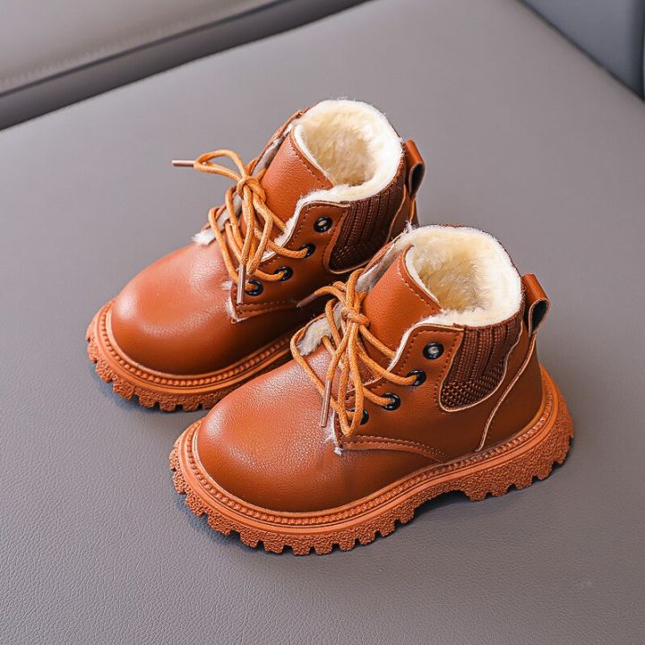 cozy-plush-ซับเด็ก-snow-boots-anti-skid-ด้านล่างนุ่ม-grippy-วัสดุเด็กทารกเด็กวัยหัดเดินชายหญิงฤดูหนาวรองเท้า-e08061