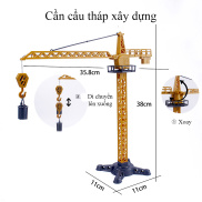 Đồ chơi mô hình cần trục tháp xây dựng xoay 360 độ