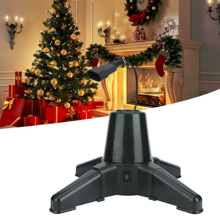 Christmas Tree Holder Adjustable 360 Degree Electric Rotating Christmas Tree Stand for Christmas