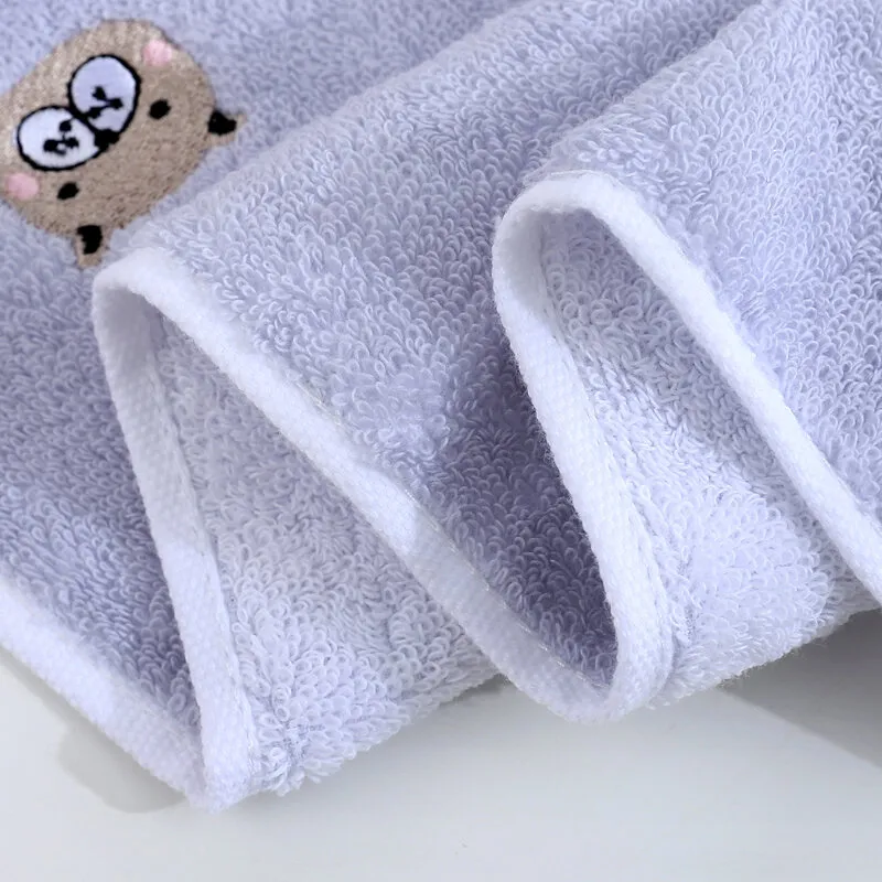 Small Tower 25*50 Children Towel Children's Cotton Kindergarten Household  and Face Wash Rectangular All Cotton Soft Absorbent Household