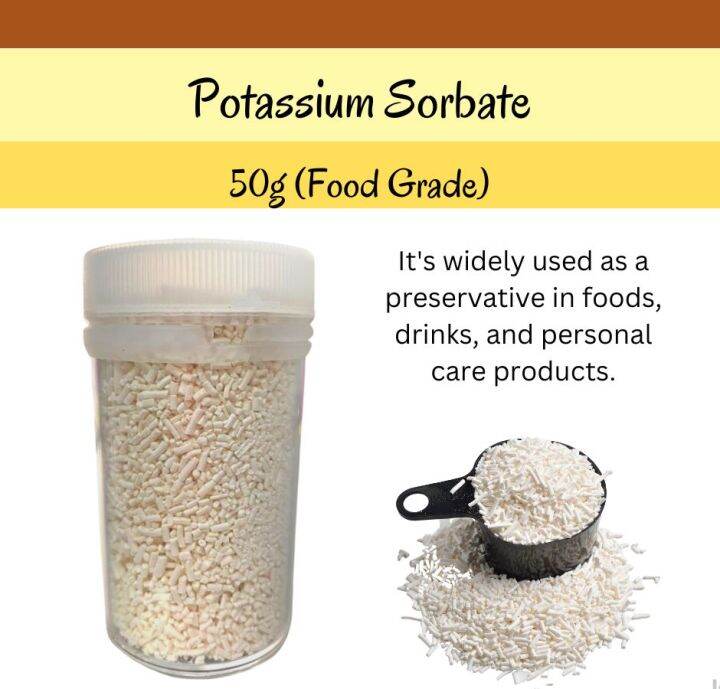 Potassium Sorbate (Food Grade) Preservative in Food/Pengawet/食品防腐剂 50g