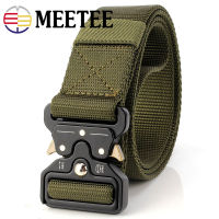 Meetee 1pc 38mm*125cm Multifunctional Nylon Belt Tactical Pants Buckle DIY Sports and Leisure Decorative Accessories BD473