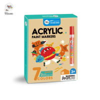 Joan Miro Acrylic paint marker ปากกาเมจิกสีอะคริลิค เซ็ท 7 สี ไร้กลิ่นปลอดสาร 100%