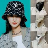 หมวก bucket hat หมวกบักเก็ต NY. ใส่ได้สองด้านแบบใหม่ เวอร์ชั่นเกาหลี  คุณภาพ 100% ขนาดฟรีไซส์ สินค้าพร้องส่งทั่วไทย