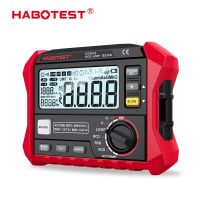 HABOTEST HT5910 Digital Resistance Meter Leakage Switch Tester 4.7 inch LCD RCD/Loop Tester 1000 Data Storage Voltmeter