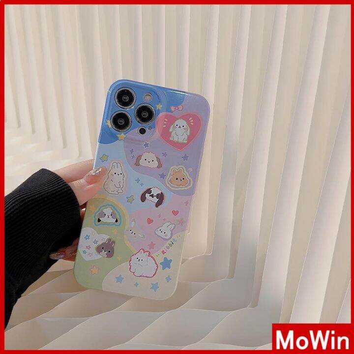 mowin-เข้ากันได้สำหรับ-เคสไอโฟน-เคสไอโฟน11-เคส-สำหรับ-iphone-14-เคสไอโฟนครีมเคสนิ่มเคลือบมัน-กันกระแทกฝาครอบกล้องป้องกันการ์ตูน