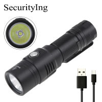 Mini LED Flashlight USB Rechargeable Ultra Bright Torch 1000Lm Waterproof Compact EDC Flashlight Lamp for Outdoor Camping Light