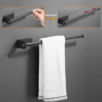 Retractable Towel Rack Bathroom Hand Towels Holder Bar Cloth Dryer Kitchen Accessories Aluminum Towel Ring Organizer Shelf