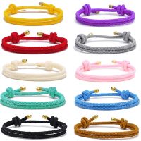 5PCS Milan Rope Bracelets Handmade Woven Adjustable Rope Men Women Couple Braclet DIY Jewelry Accessories Charms and Charm Bracelet