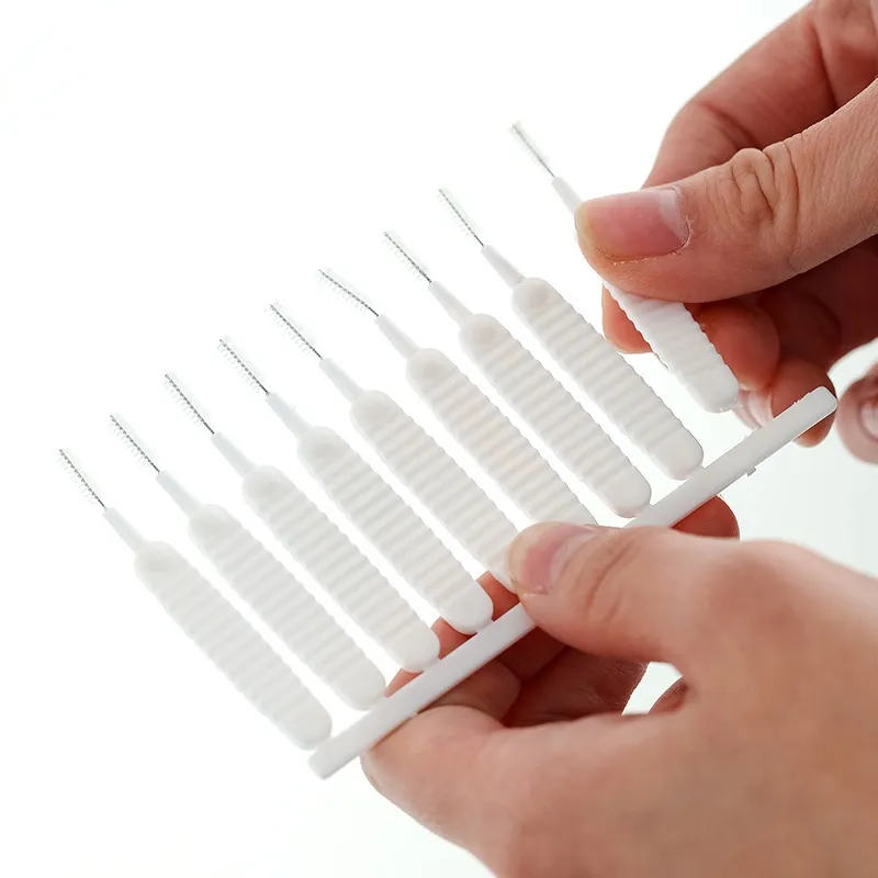 10pcs/plate Miniature Thin Hole Cleaning Brush, Ideal For Fine