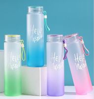 500ML Water Bottle Printed Portable Outdoor Sports Safety AS Plastic Drinking Cup Students Children Birth Gift Hot Sale BPA Free