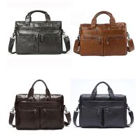O1Mva Handbag Shoulder Briefcase Leather Business MenS Bag Leather Shoulder Bag