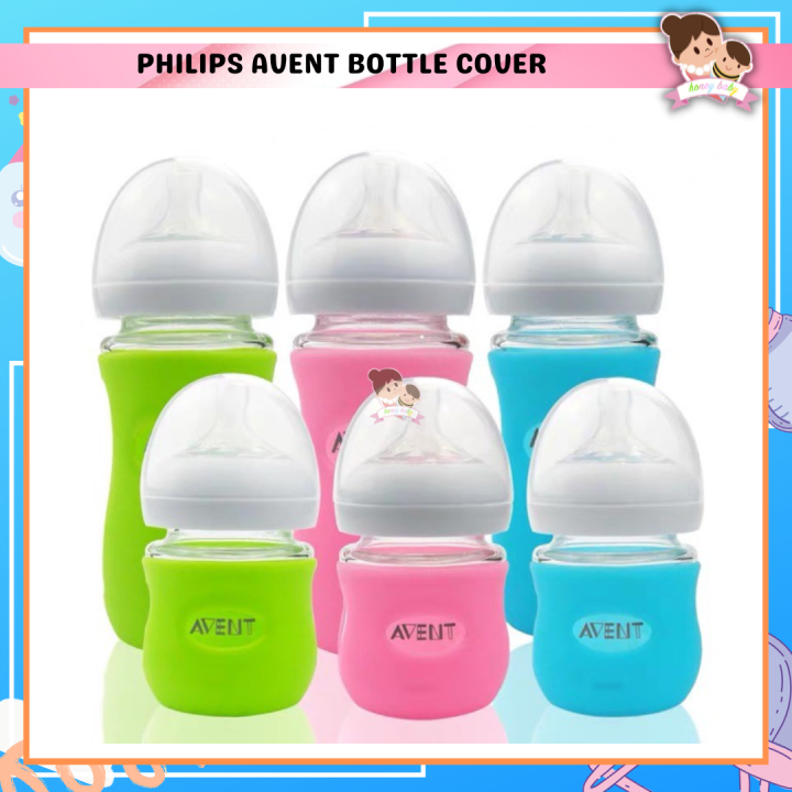 Silicone Baby Bottle Sleeves for Philips Avent Glass/PP Bottle Cover