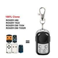 2023 latest ROGER H80 TX22 E80 TX54R TX52R รีโมทคอนโทรลประตูโรงรถ Remote Garage Key Duplicator สำหรับ Gate Control 433.92mhz