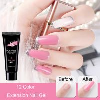 12 Color Extension Nail Gel 30ml Quick extension Acrylic Gel Clear Crystal Jelly Effect Extension Gel Varnish of Fast Dry Polish