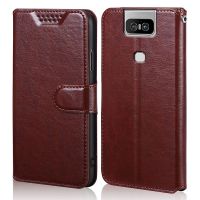 เคสแบบฝาพับสำหรับ Asus Zenfone 6 2019/6z เคส I01Wd ZS630Kl กระเป๋าสตางค์ฝาครอบหนัง PU