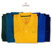 Alain Delon Polo เสื้อโปโล สีพื้น ผู้ชาย รุ่น SSK011-1 ( มี 6 สี )