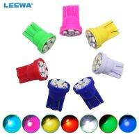 LEEWA 5pcs Power Car Auto T10 W5W 194 168 1206 6 SMD Wedge LED light Bulbs DC12V Whiteredgreenyellowpinkice blue CA1749