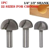 1pc 1/2－1/4－Shank Double Edging Router Bits ทังสเตนคาร์ไบด์ Endmill Miiling Cutter Ball Nose End Mills