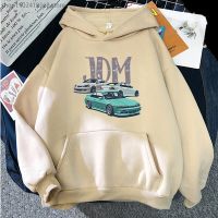 JDM Hoodies Men Initial D Cool Automotive Print Sweatshirts Anime Male Casual O-Neck Oversized Top Camisetas Y2k Sudadera Unisex Size XS-4XL