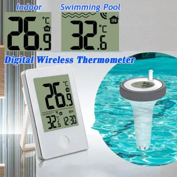 Floating Pool Thermometer LCD Digital Solar Powered Water Temperature Meter Swimming  Pool Thermometer Sensor