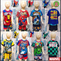 ?ลิขสิทธิ์แท้?% ชุดเซทเสื้อ+กางเกง มีปีก ชุดเด็กผู้ชาย Spiderman,Captain,Ironmanเสื้อผ้าเด็กชาว อายุ 10 เดือน -4 ปี