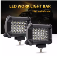 เเพค 2 ชิ้น กันน้ำ 2/5000 กันน้ำ 200 W 4 "LED Combo แถบแสงสำหรับทำงาน Spotlight Off - road Driving ไฟตัดหมอกสำหรับรถบรรทุกเรือ