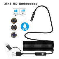 【In-demand】 Hayas Super Store 3 In1กันน้ำกล้อง Endoscope 720จุด Borescope กล้อง USB ประเภท-C Endoscope 7มิลลิเมตรกล้องขนาดเล็กสำหรับมาร์ทโฟน0J