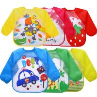 【DT】hot！ Baby Burp Cloths EVA Sleeve Bibs Children Apron Feeding Smock Eating Breastplate Kid Bavoir Clothing