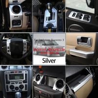 For 2004-2009 Land Rover Discovery 3 LR3 ABS Silver Car Interior Decoration Frame Cover Sticker Interior Decoration Accessories