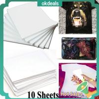 OKDEALS 10Pcs Fashion Cloth New A4 Heat Transfer Paper Light Fabric T-Shirt Painting