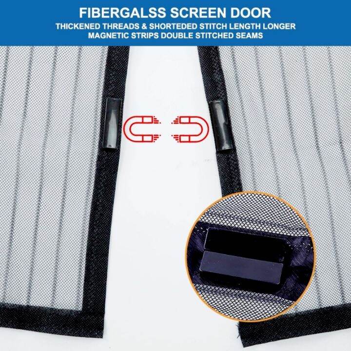 tool-free-reinforced-magnetic-door-curtain-net-anti-bug-fly-partition-mesh-closing