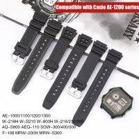 18mm Rubber for AQ-S810W S800W W-735H SGW-300 AE-1000W 1200 Silicone Pin Buckle Wrist Band Men