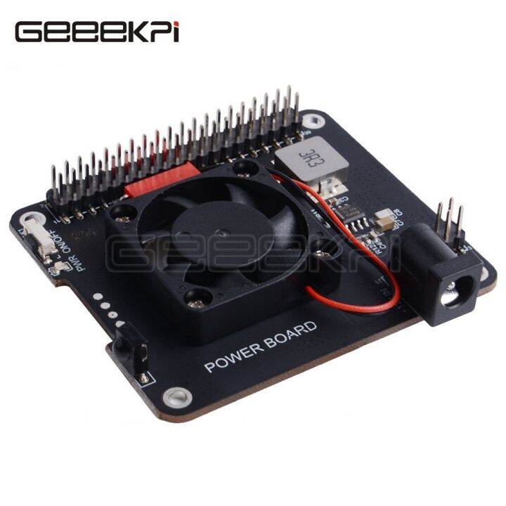 new-hot-fuchijin77-geeekpi-dockerpi-แผงพลังงานสำหรับ4b-raspberry-pi-3b-ทุกแพลตฟอร์มบอร์ดขยายสำหรับเครื่องพิมพ์พัดลมทำความเย็นอัตโนมัติ